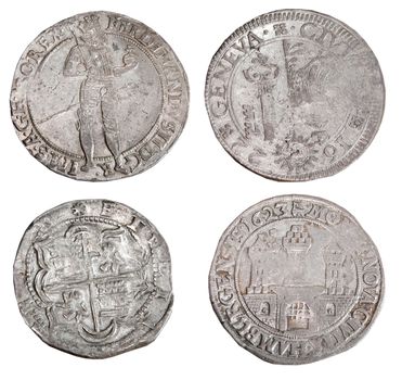 Ancient coins of different metals – collectible