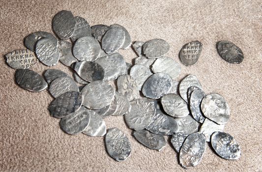 Ancient coins of different metals – collectible