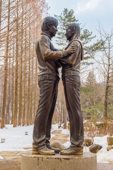 Famous Statue of Nami Island,South Korea