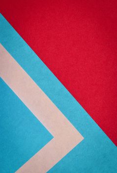 Abstract background with red and blue color paper