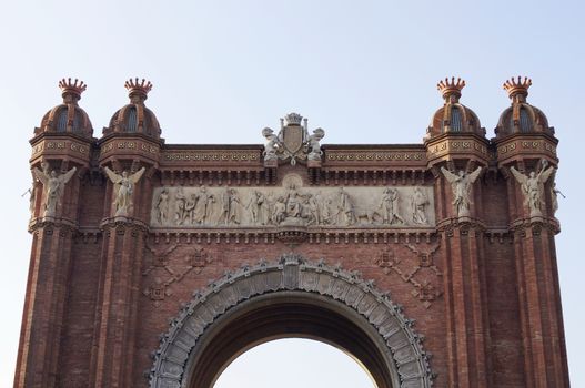 Arc de Triomf in Barcelona, Spain