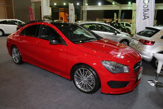 ISTANBUL, TURKEY - SEPTEMBER 12, 2015: A Mercedes in Used Cars For Sale Fair in CNX Expo