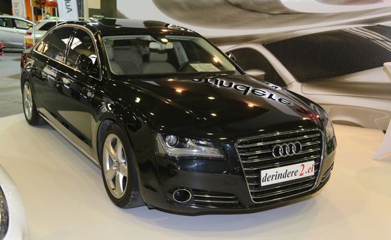 ISTANBUL, TURKEY - SEPTEMBER 12, 2015: A Audi in Used Cars For Sale Fair in CNX Expo