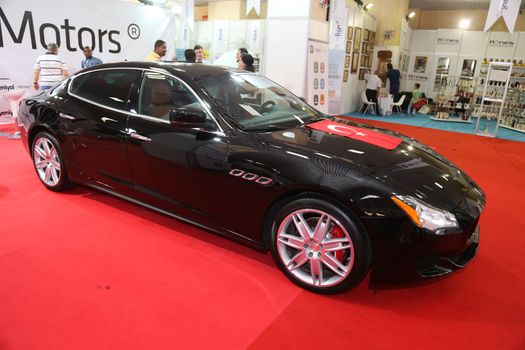 ISTANBUL, TURKEY - SEPTEMBER 12, 2015: A Maserati in Used Cars For Sale Fair in CNX Expo