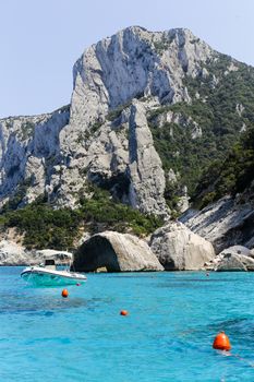 Rocks and caves around the coast of Cala Gonone, Sardinia