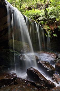 Waterfall at The Grotto before a ginormous plunge into the valley below just metres away