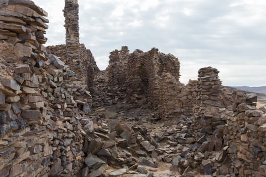 ruins of the ancient city in the Sahara desert, Morocco