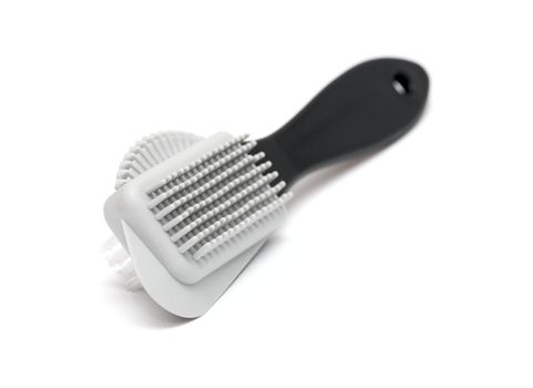 Cloth or shoe cleaning brush isolated over the white background