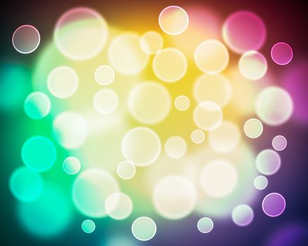 Modern abstract bokeh light with colorful background
