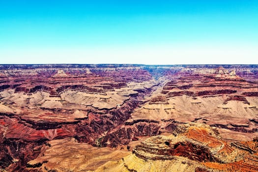 Grand Canyon national park, USA in summer with blue sky