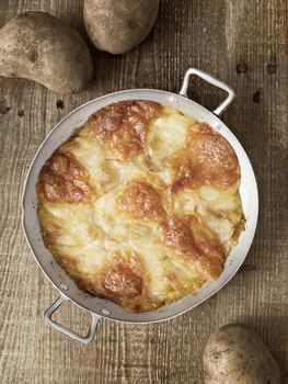 close up of rustic english pub grub pan haggerty