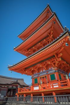 Kyoto, Japan - November 6, 2015: Taisan-ji Temple nearby Kiyomizu-dera Temple in Kyoto