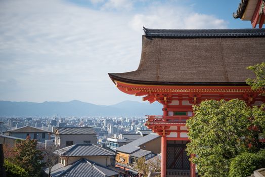 Kyoto, Japan - November 6, 2015: Taisan-ji Temple nearby Kiyomizu-dera Temple in Kyoto