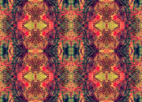 Seamless symmetrical pattern to the center. Mystery, Fantasy, Aura