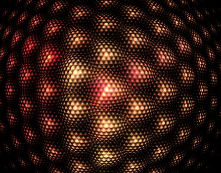 Abstract fractal background of triangles consisting of triangles. It looks like a honeycomb.