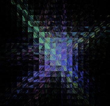 Abstract fractal background of regular squares of different colors