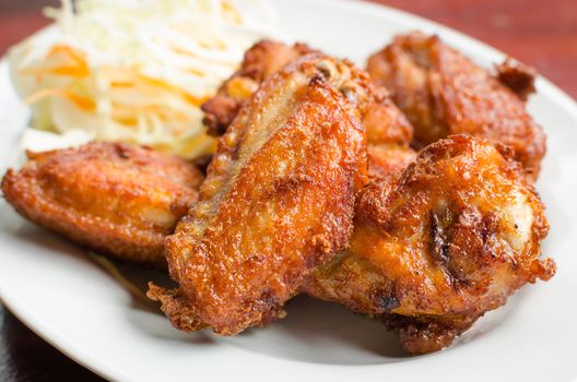 Fried chicken wings ,Foods that are high in fat.