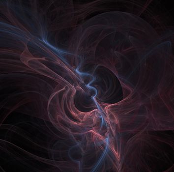 Abstract fractal background bizarre intertwining of lines and colors