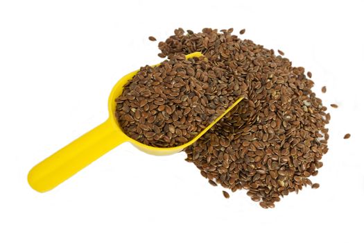 Flax seeds, linseeds, linseeds close up