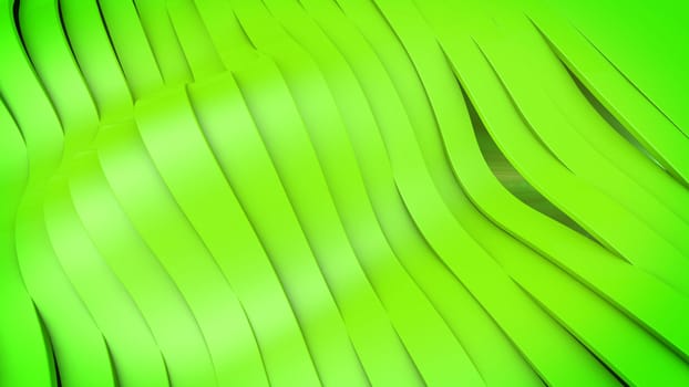 Abstract wave stripes background, digital 3d illustration.