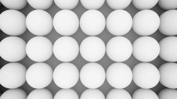 3d render of Flat view of Eggs