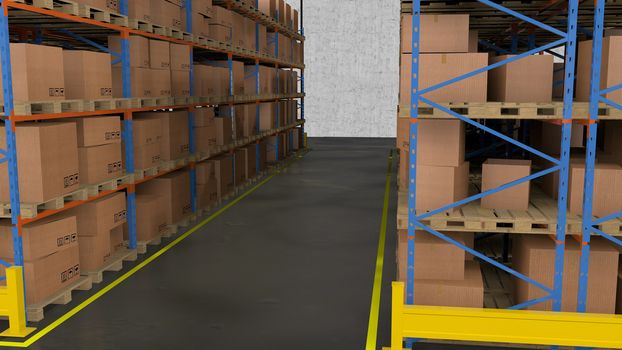 A warehouse is a commercial building for storage of goods.
