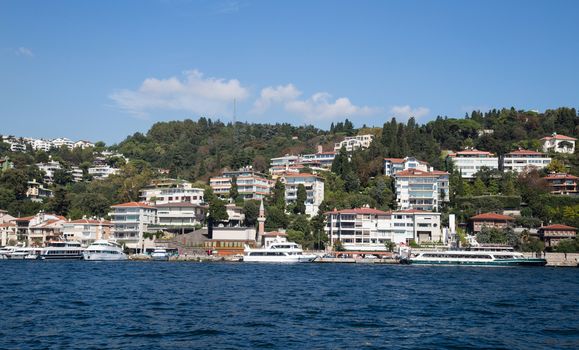 Buildings in Bosphorus Strait, Istanbul City, Turkey