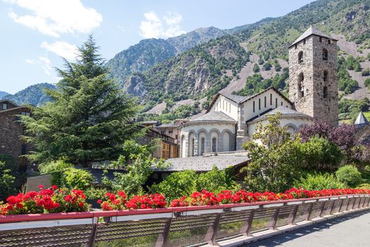 Beautiful view of Andorra La Vella, capital of Andorra.