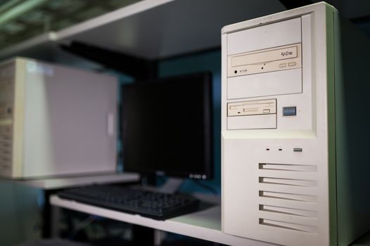 Computer Network servers in data room .