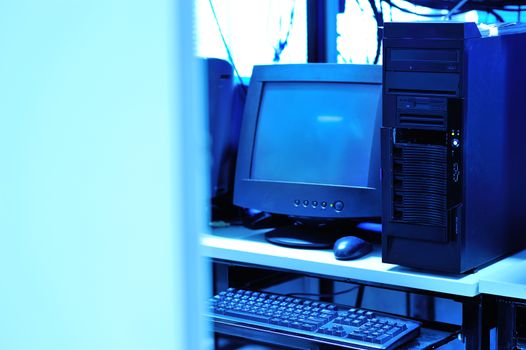 An Network servers in data room .