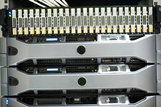 An Network servers in data room .