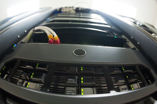 An Network servers in data room .