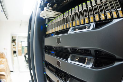 An Network servers in data room .