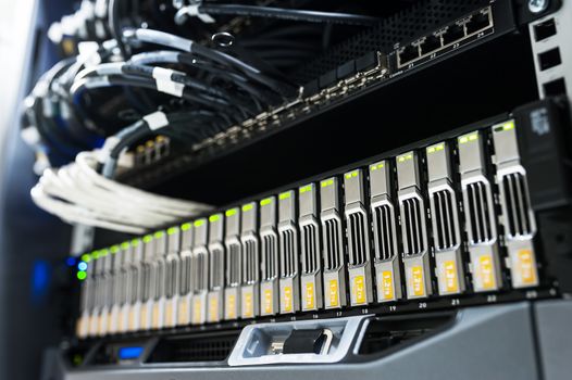 An Network servers in data room .