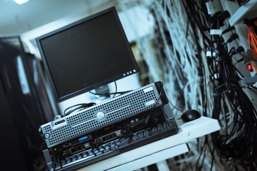 An Network servers in data room .