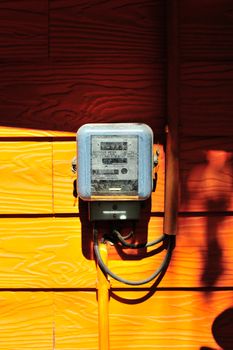 An Smart Meter in soft light .