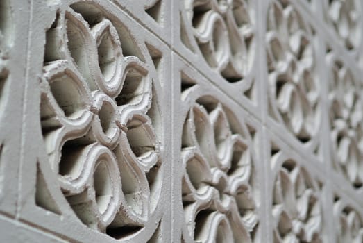 Carved flower concrete texture background .