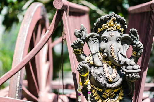 An Ganesha made of stone in Thailand .