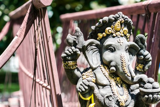 An Ganesha made of stone in Thailand .