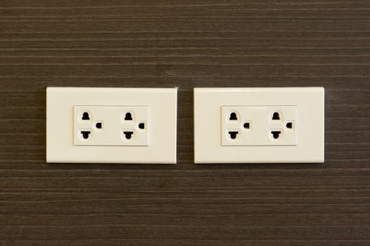 An Plug socket in modern place .