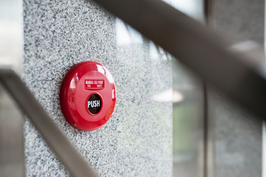 An Fire Alarm near door fire .