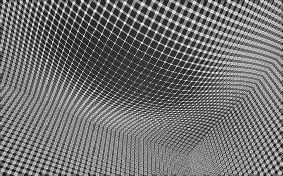 Abstract polygonal space low poly dark background with connecting dots and lines. Connection structure.