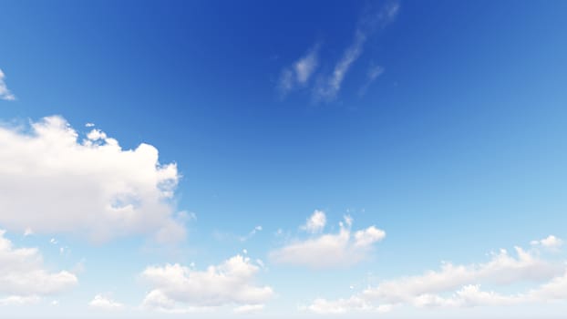 Cloudy blue sky abstract background, blue sky background with tiny clouds, 3d illustration