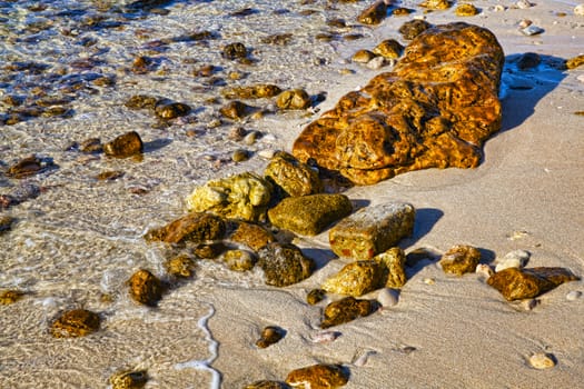 Sea wave on the shore 