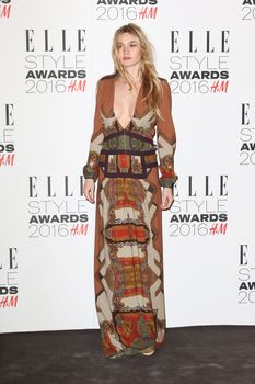UK, London: British model Immy Waterhouse poses on the red carpet of the Elle Style Awards in London on February 23, 2016.