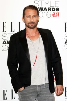 UK, London: Belgian actor Matthias Schoenaerts poses on the red carpet of the Elle Style Awards in London on February 23, 2016.