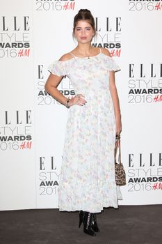 UK, London: British model Pixie Geldof poses on the red carpet of the Elle Style Awards in London on February 23, 2016.