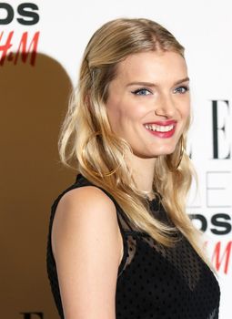 UK, London: British model Lily Donaldson poses on the red carpet of the Elle Style Awards in London on February 23, 2016.