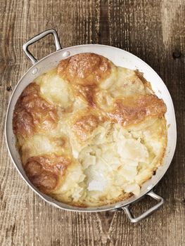 close up of rustic english pub grub pan haggerty