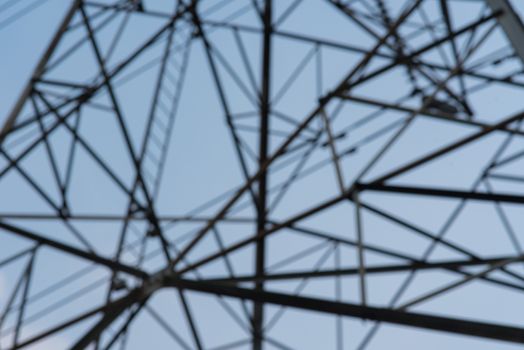 Defocus of Electric Transmission Tower